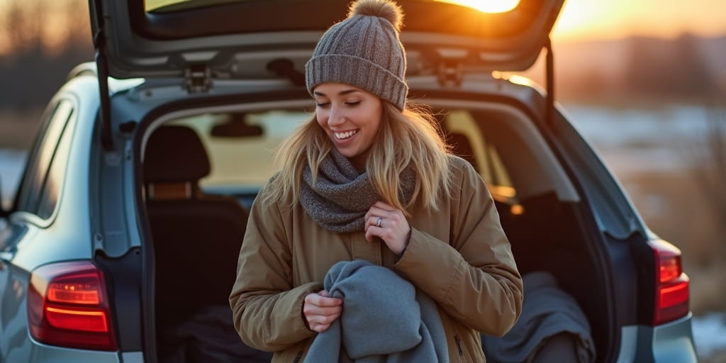 מטייל מוגן במעיל גשם